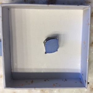 Light blue druzy charm